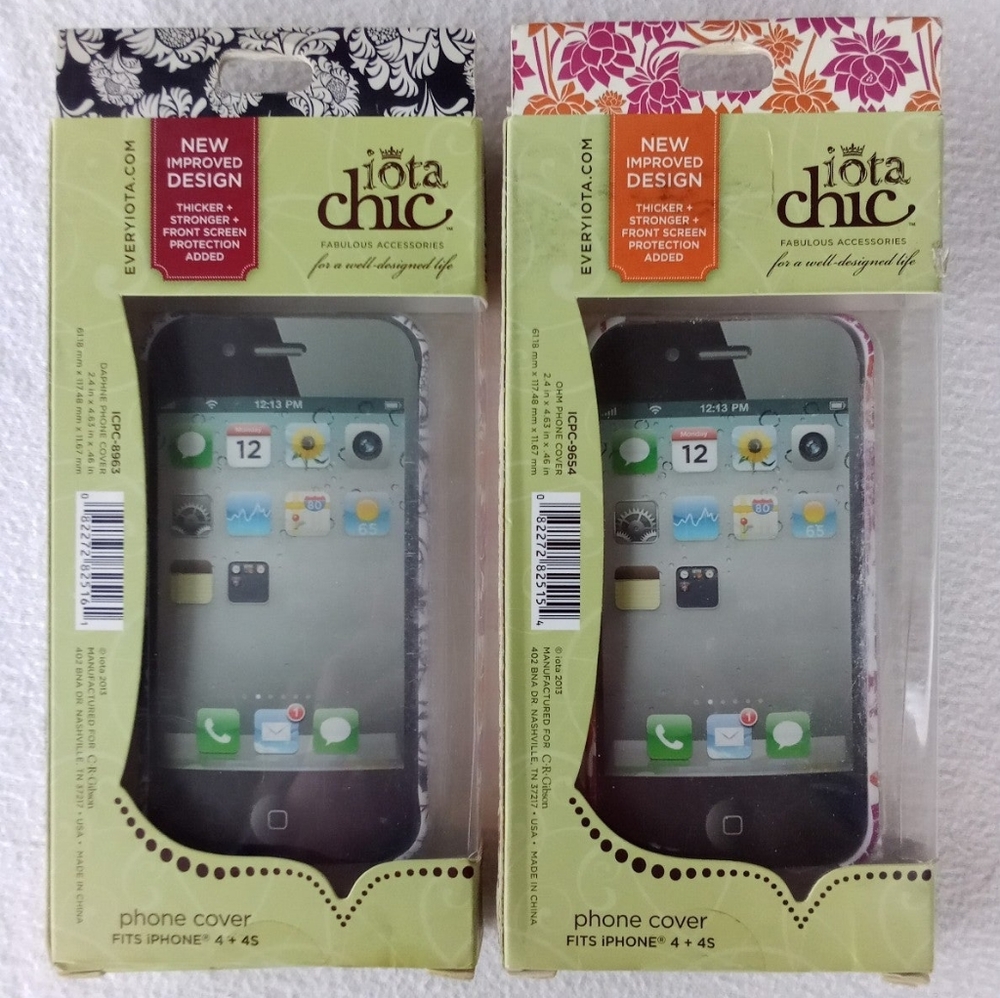 [New] iota chic iPhone 4 + 4s Fashionable Case's with Flower Design - Picture 2 of 4